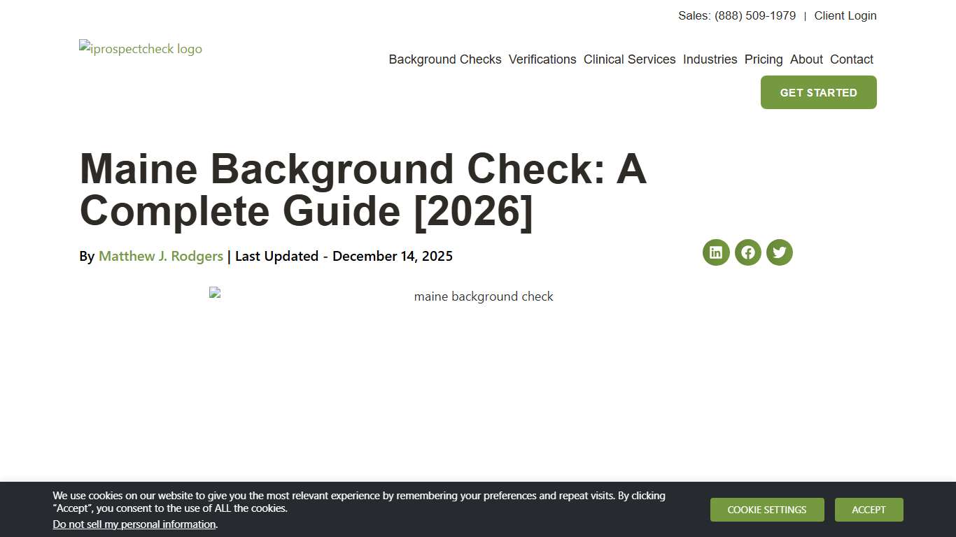 Maine Background Check: A Complete Guide [2026]